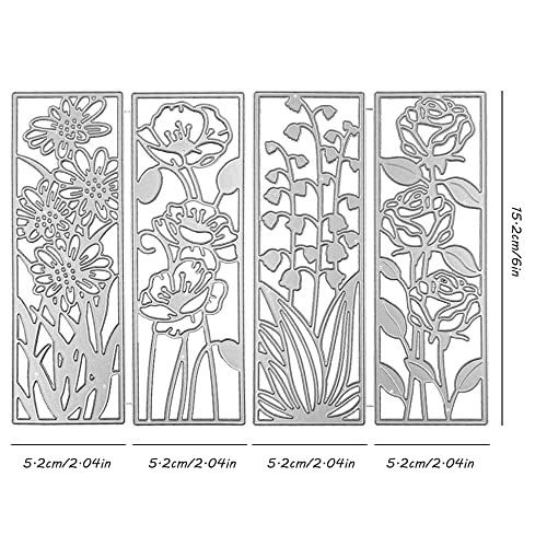 SENHAI 6 Pcs Flower Die Cutting DIY Craft Die for Card Making & Scrapbook Album Decoration - Image 5