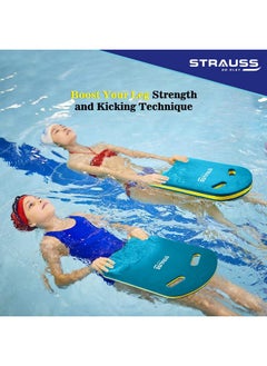 STRAUSS Swimming Kick Board | Floating Board for Swimming Pool Training Aid Exercise Equipment | Swimming Accessories for Adults and Kids | Swimming Float Pad for Beginners,(Blue) - pzsku/ZAD6AEDDDECF068360130Z/45/_/1737805999/8b51b26d-053a-4449-ba38-1e49b1f7ca5c