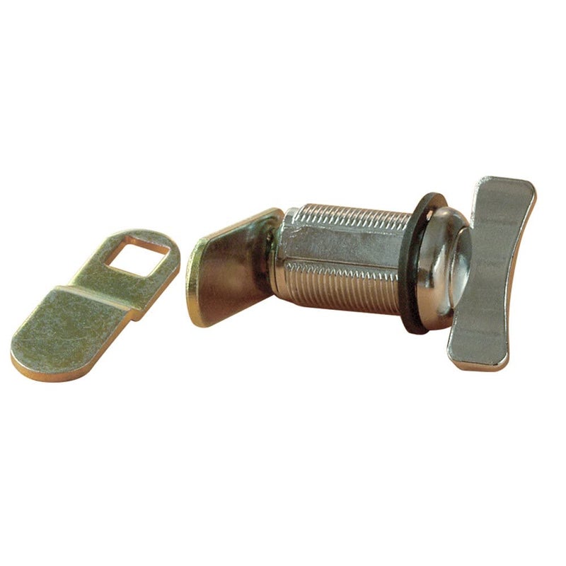 RV Designer L529, Non-Locking Compartment Lock, Thumb Turn, Weather Resistant, 1-1/2 inch, Outdoor Hardware, Silver - Image 2