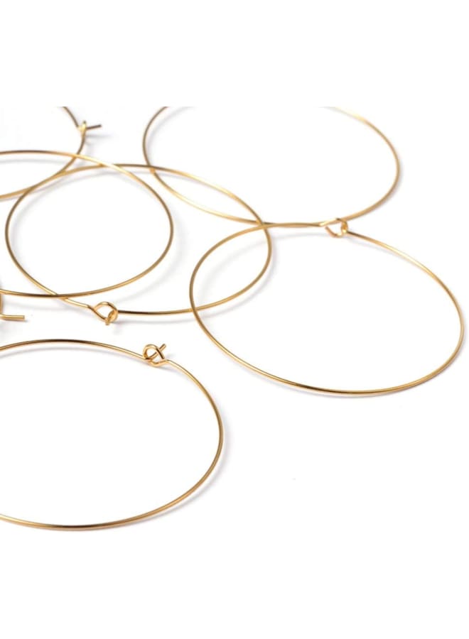 Wine Glass Charm Rings Beading Hoop Earring for Wedding Party Decorations Jewelry Making  - Image 1