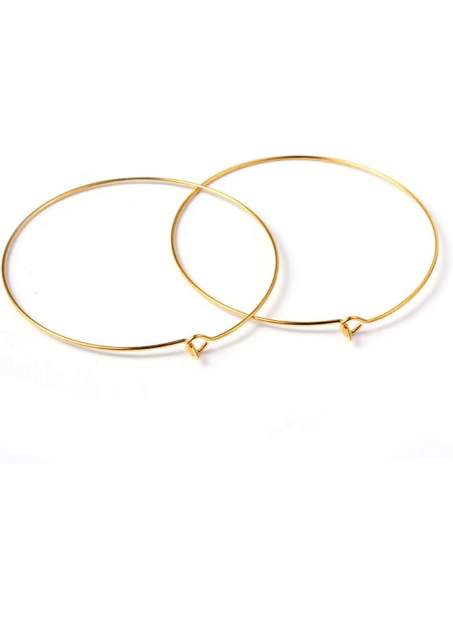 Wine Glass Charm Rings Beading Hoop Earring for Wedding Party Decorations Jewelry Making  - Image 3