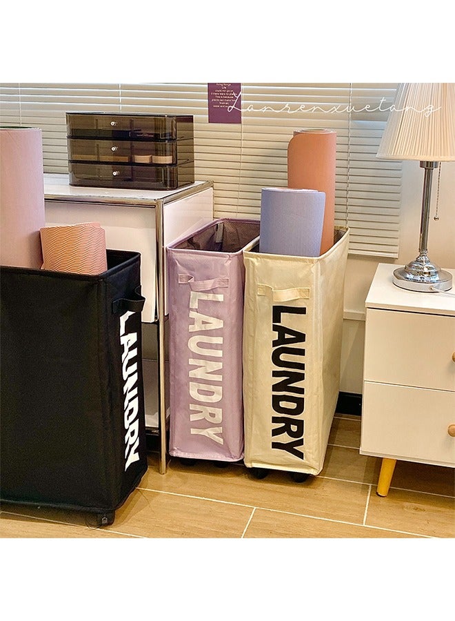 صحراء الواحة دلو تخزين القماش، سلة الملابس المتسخة، سلة تخزين الملابس المتسخة، سلة الغسيل، الاستخدام المنزلي اليومي - Image 5