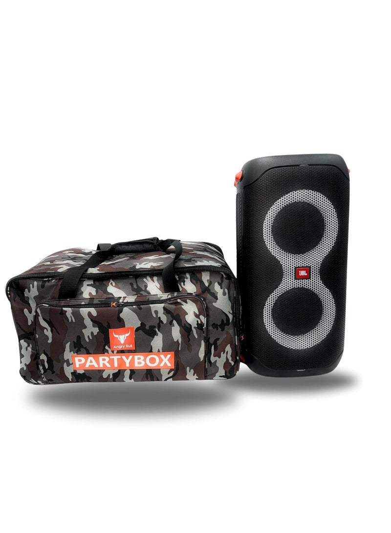 Angry Bull Speaker Bag Safety Storage Case with Handy Strap Travel Bag Compatible for (JBL PARTYBOX 110 BAG ARMY-G) - Image 1