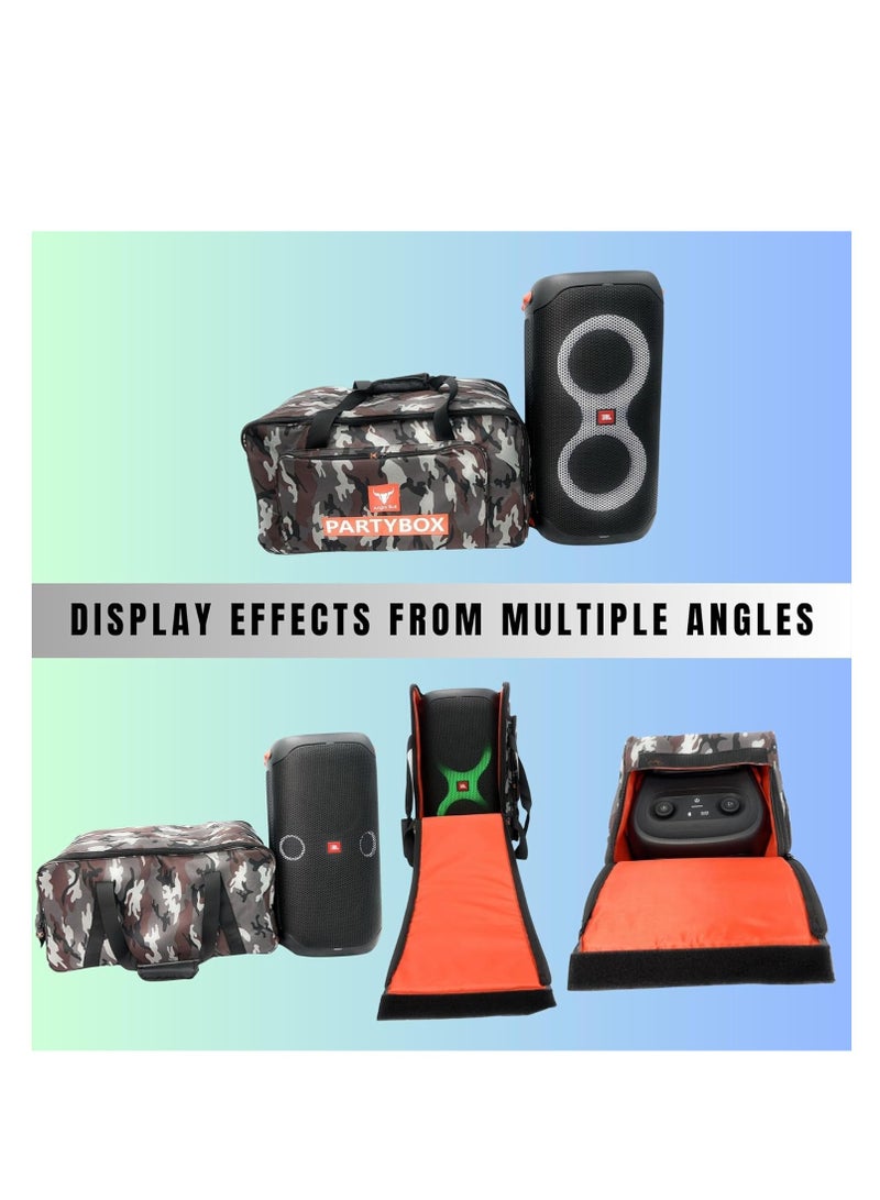 Angry Bull Speaker Bag Safety Storage Case with Handy Strap Travel Bag Compatible for (JBL PARTYBOX 110 BAG ARMY-G) - Image 5