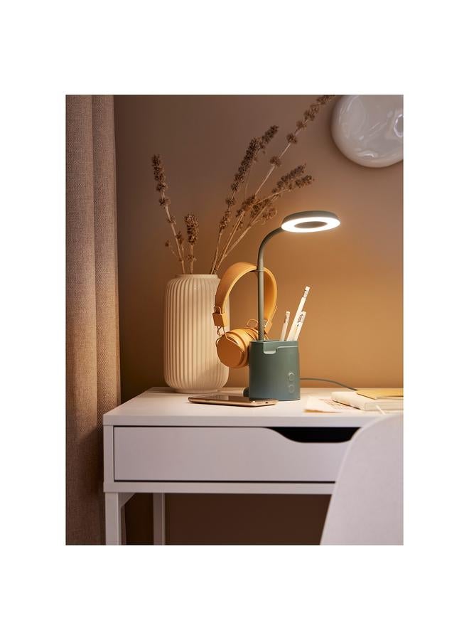 Zaboon Led Work Lamp, With Storage Dimmable/Turquoise - Image 2