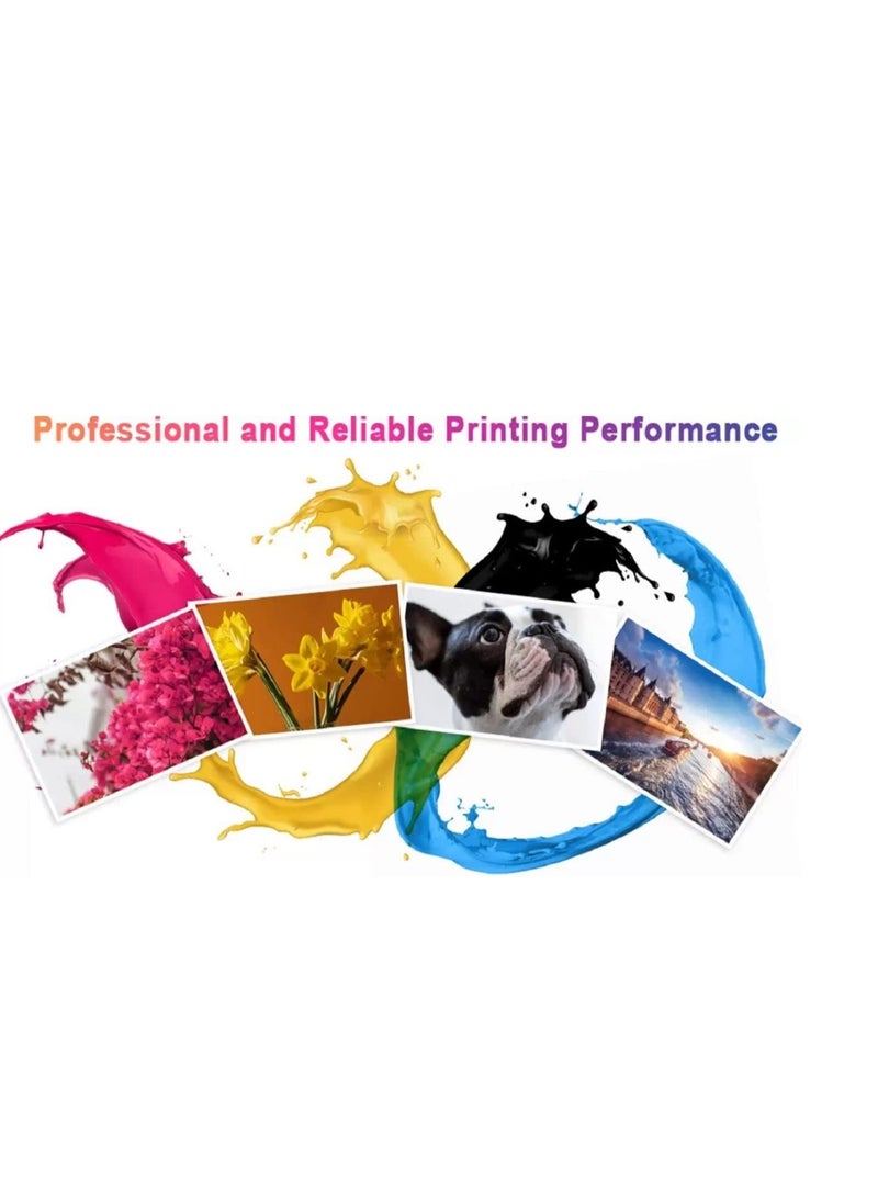 Office Maker 4-Piece Ink Colour For HP Printer Multicolour Model Number : GT 53 XL Black GT 52 C/M/Y Refill ink - Image 2