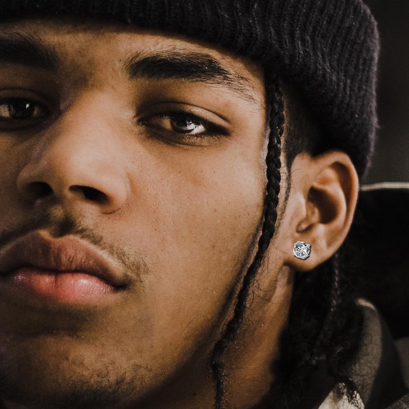 Jstyle 4 Pairs Stainless Steel Mens Womens Magnetic Stud Earrings Non-piercing CZ 4-7MM - Image 5