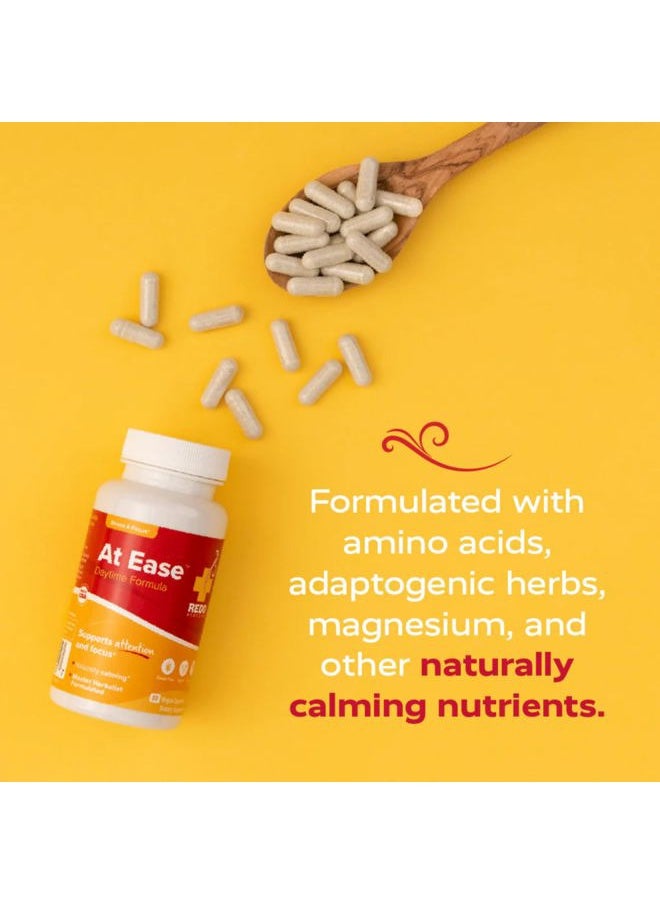 REDD REMEDIES , at Ease, Supports Relaxation and Stress Resistance, 80 Vegan Capsules  - Image 4