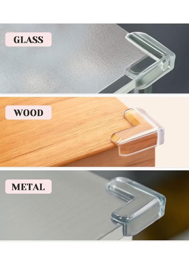 Vinnatsu 4/8/12 Pack Corner Guards Furniture Corner And Edge Safety Bumpers Children's Soft Table Corner Protectors Corner Protector For Baby Corner Edge Safety Cushion To Cover Sharp Furnitu  - Image 4