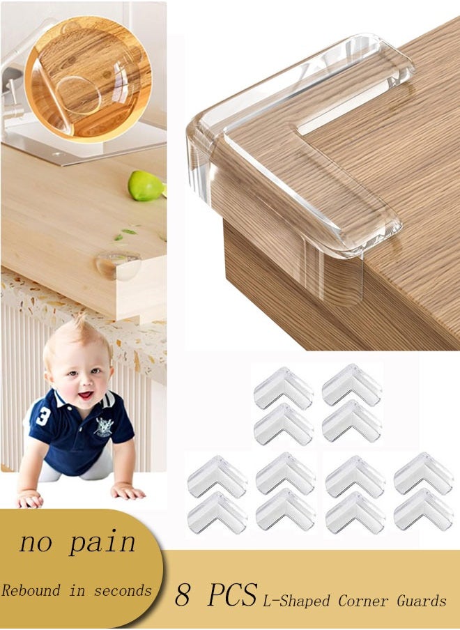 Vinnatsu 4/8/12 Pack Corner Guards Furniture Corner And Edge Safety Bumpers Children's Soft Table Corner Protectors Corner Protector For Baby Corner Edge Safety Cushion To Cover Sharp Furnitu  - Image 1