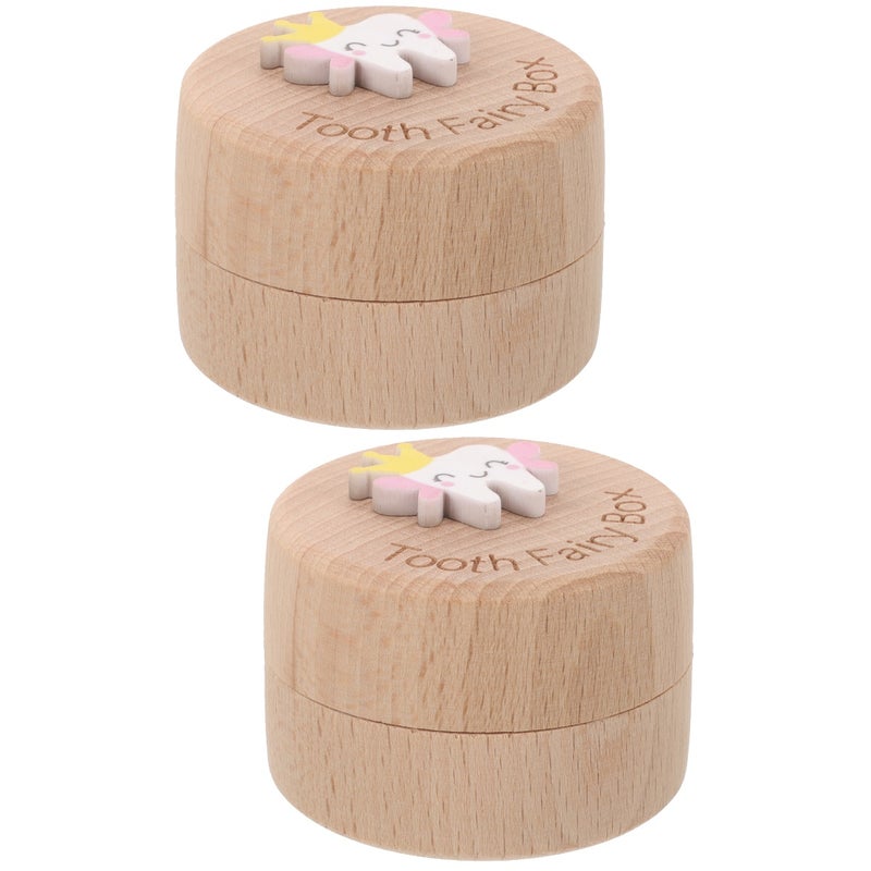 2pcs Baby Tooth Keepsake Box Teeth Container Box Lost Tooth Holder Tooth Saver - Image 1