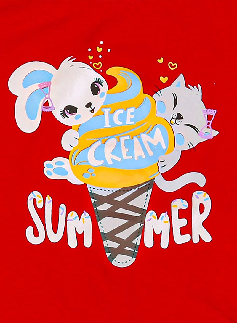 زيركون بيجامة بناتي صيفي - Image 2