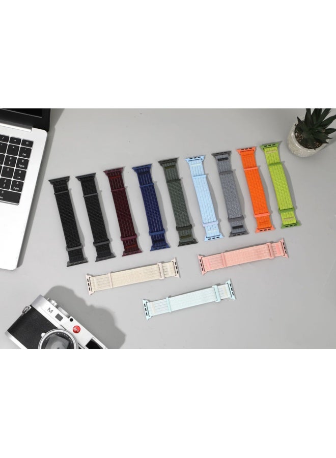 Breathable Nylon Strap for Apple Watch Series 10 & 11 - Adjustable and Comfortable Watch Band - Image 4