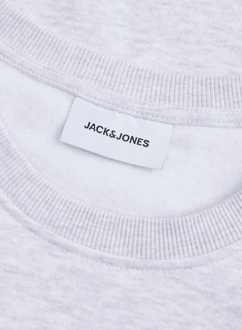 JACK & JONES  Solid Crew Neck Regular Fit Sweatshirt for Men | Best Price UAE