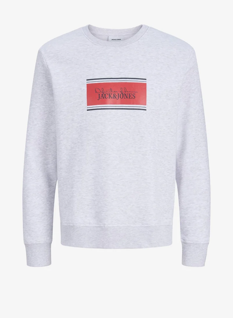 Solid Crew Neck Regular Fit Sweatshirt