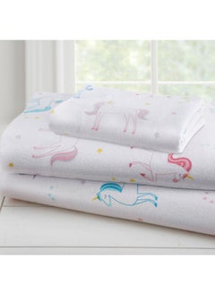 Wildkin Kids 100% Cotton Flannel Toddler Sheet Set for Boys & Girls, Bed Set Includes Top Sheet, Fitted Sheet, Pillow Case, Flannel Bed Sheets for Cozy Cuddles (Unicorn) - pzsku/ZAD6B7685025BC7C8EB66Z/45/_/1737031246/0d38e4d6-3dd7-45e5-b126-bb0c98763daf