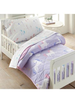 Wildkin Kids 100% Cotton Flannel Toddler Sheet Set for Boys & Girls, Bed Set Includes Top Sheet, Fitted Sheet, Pillow Case, Flannel Bed Sheets for Cozy Cuddles (Unicorn) - pzsku/ZAD6B7685025BC7C8EB66Z/45/_/1737031253/517d2c04-80b1-4930-8489-dd77a5504af6