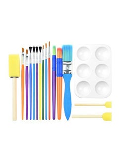 16PCS Children Paintbrushes Washable Paint Brushes Sponge Painting Brush  Set for Toddler Kids Early DIY Learning Toys Finger Paints sponges Art  Supplies Gifts for Acrylic Crafts Rock Tempera Paints 