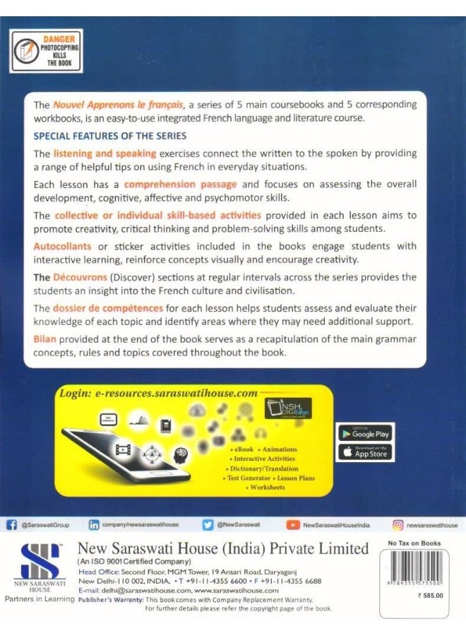 NOUVEL APPRENONS LE FRANCAIS TEXTBOOK 02 - Image 2