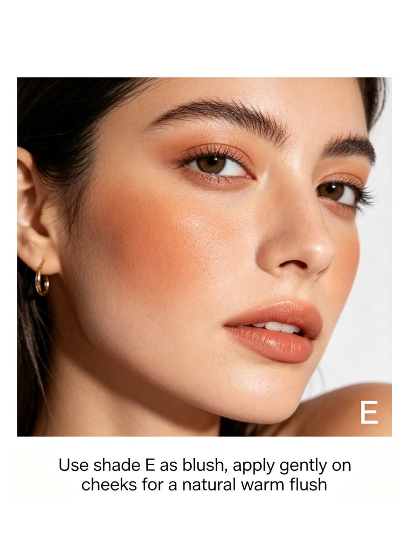 MYONLY Colourism Four-Colour Earth Tone Eyeshadow Palette and Sunset Coral Four-Colour Eyeshadow Palette, Pearlescent And Matte, Long-Lasting Makeup, 2 Boxes, Total of 8 Colours - Image 5