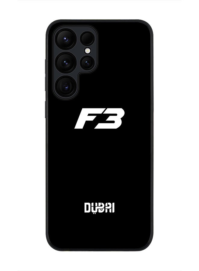 Stylizedd Rugged Black edge case for Samsung Galaxy S24 Ultra, Slim fit Soft Case Flexible Anti Drop TPU Gel Thin Cover-  Faz3 Dubai Black  - Image 1
