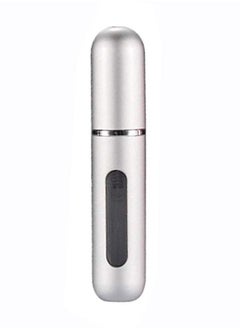 Onetech Refillable Perfume Bottle No.1, Sleek Silver – Travel-Friendly Atomizer with Leakproof Design for Easy Fragrance Refills