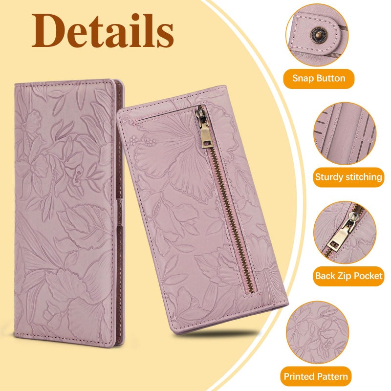 FALAN MULE Ultra Slim Thin Wallet for Women Bifold Leather RFID Blocking Designer Credit Card Holder - Image 4