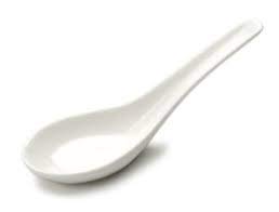 Clay Craft Basics - Ceramic Soup Spoon, Plain White, 4 Pieces, (Soup Spoon), Microwave Safe, Food Grade - Image 3