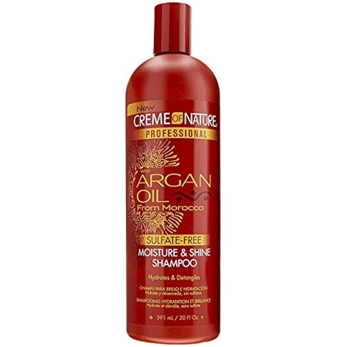 Creme of Nature ARGAN OIL SULFATE-FREE MOISTURE & SHINE SHAMPOO 591ML & ARGAN OIL INTENSIVE CONDITIONING TREATMENT 591ML - Image 2