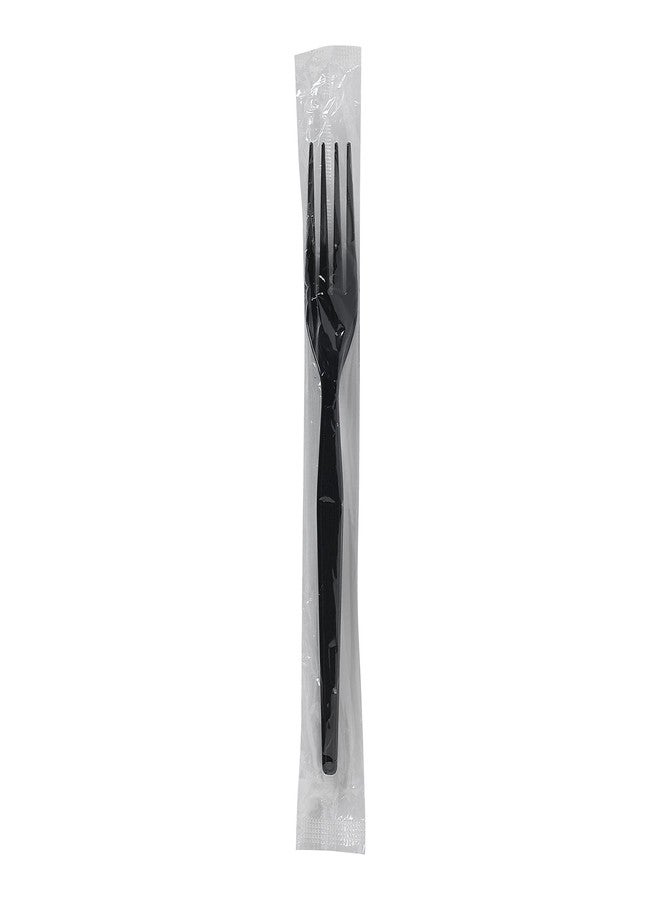 Georgia-Pacific Dixie 7.13" Heavy-Weight Black Polystyrene Plastic Forks By GP PRO, 1000 Count (Individually Wrapped Disposable Forks), FH53C7 - Image 5