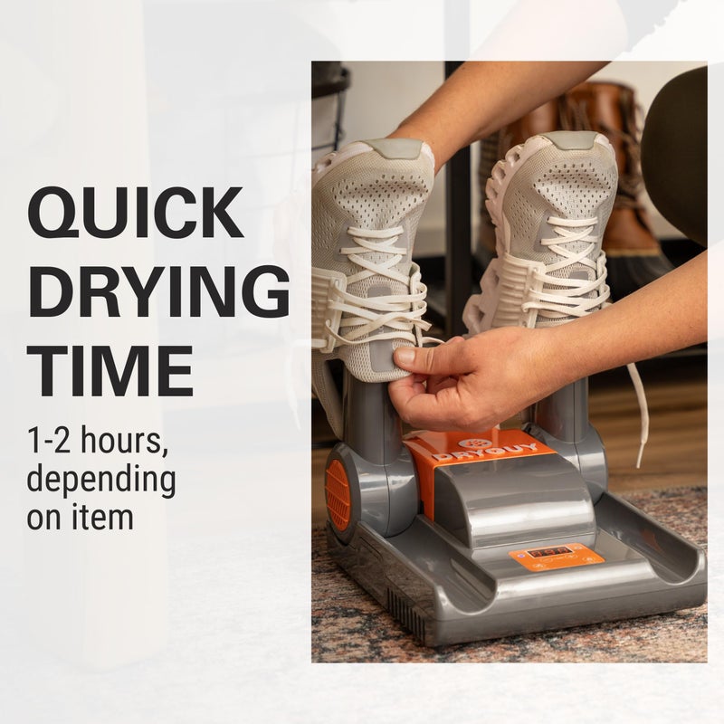 DryGuy Shoe, Boot, Garment & Gear Electric Dryer, Quick Drying for Ski, Work, Sports Equipment â€“ Energy Efficient, Odor Eliminating Design, Home or Garage Use,2 Port, Heat + Fan + Digital - Image 3