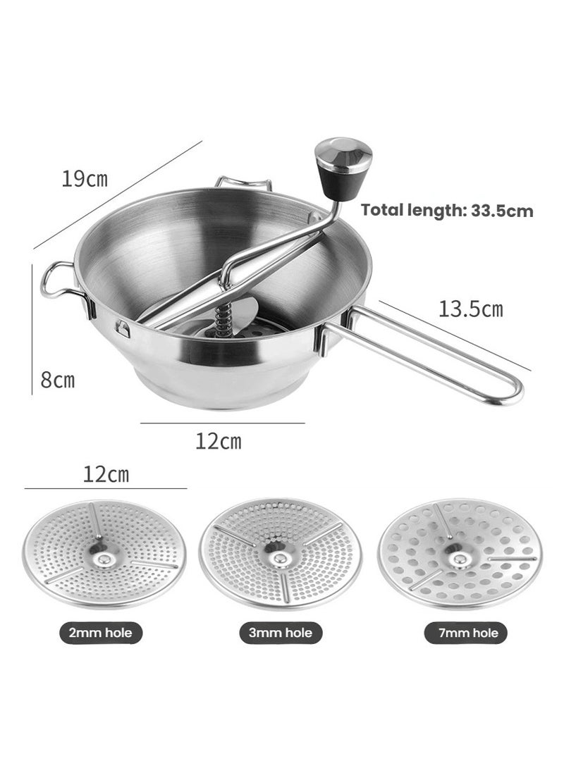 general Stainless steel jam machine manual food grinder grinder vegetable puree grinder supplementary food machine - Image 3