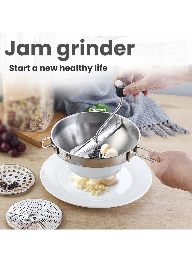 general Stainless steel jam machine manual food grinder grinder vegetable puree grinder supplementary food machine - Image 1