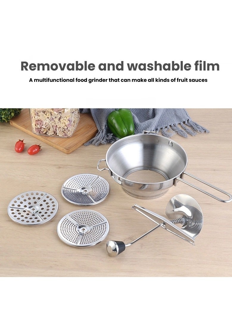general Stainless steel jam machine manual food grinder grinder vegetable puree grinder supplementary food machine - Image 2