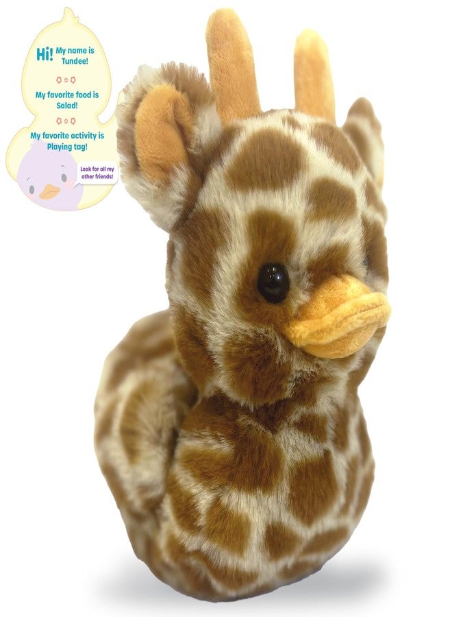 World's Softest Plush Duckees - 7" Plush Duckee - Tundee Giraffe - Image 4