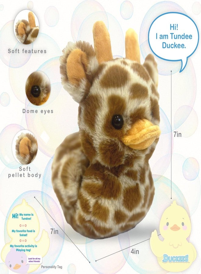World's Softest Plush Duckees - 7" Plush Duckee - Tundee Giraffe - Image 2
