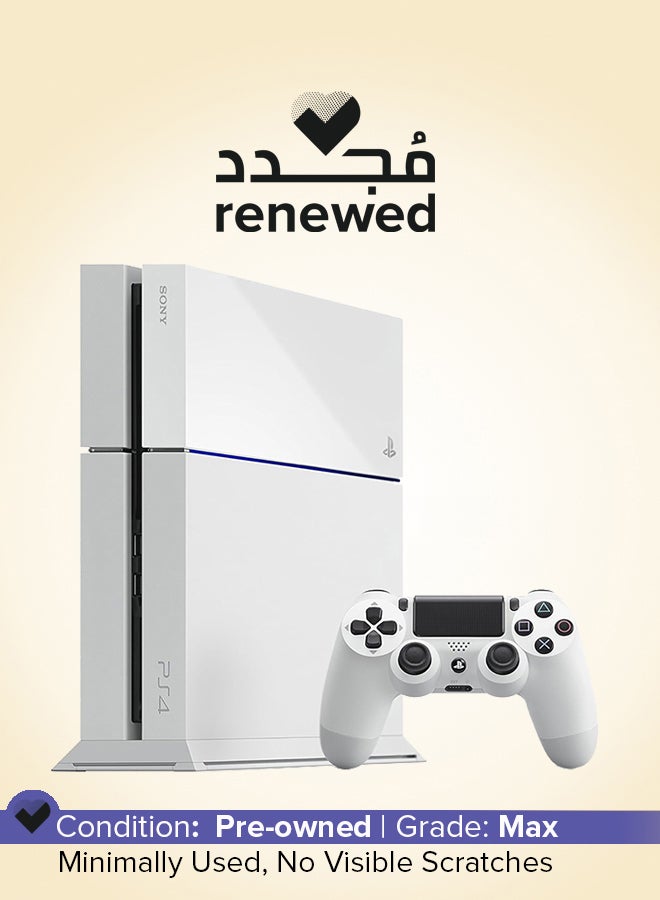 سوني متجدد - بلايستيشن 4 - 500 جيجا - سمين - ابيض - Image 1