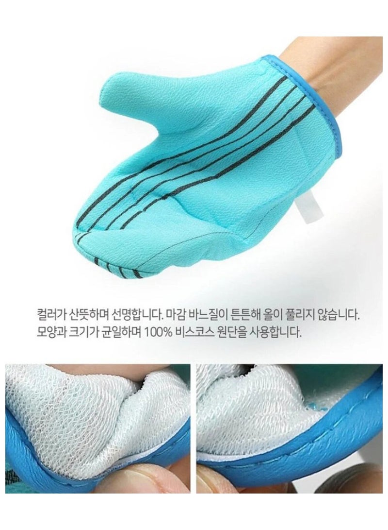 كلوف قفاز سحري كوري مقشر للجسم أزرق - Image 4