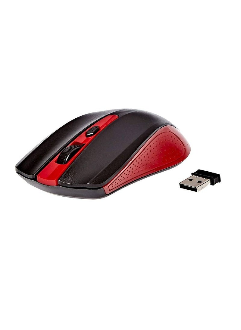 Enet Enet Wireless Optical Mouse - Red/Black  - Image 1