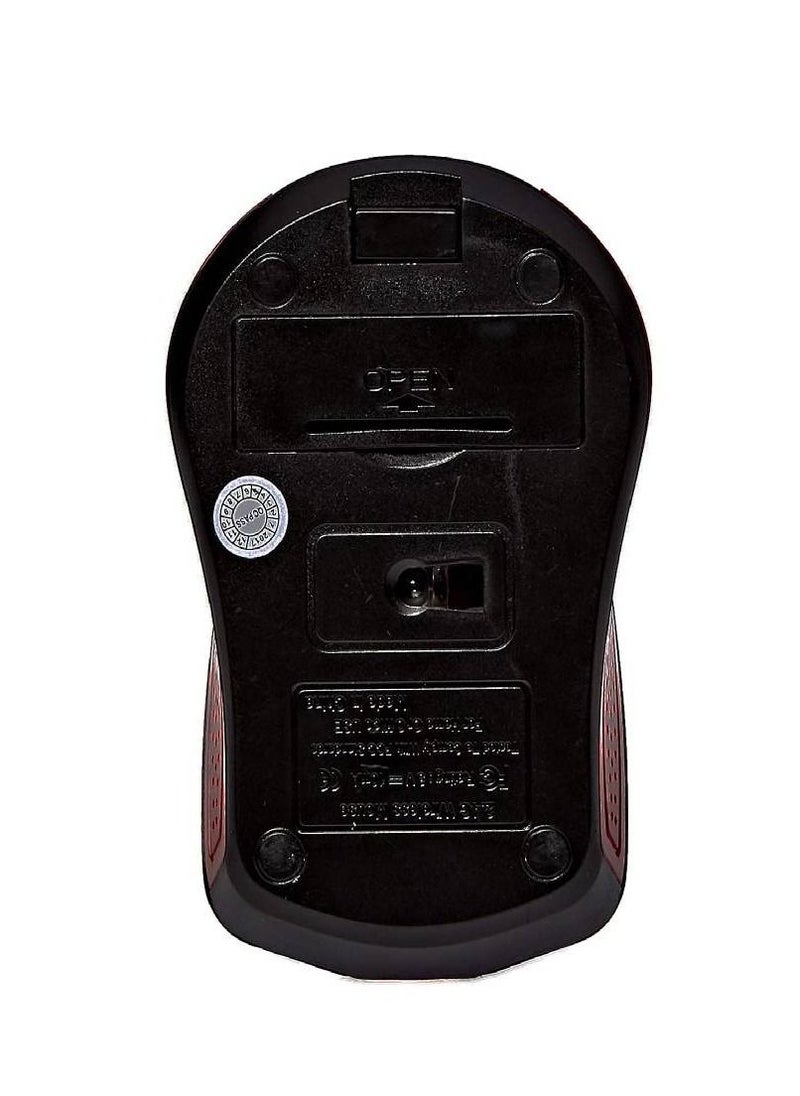 Enet Enet Wireless Optical Mouse - Red/Black  - Image 3
