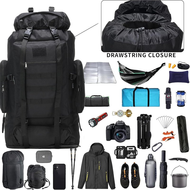 W WINTMING Hiking Backpack for Men 70L/100L Camping Backpack Military Rucksack Molle 3 Days Assault Pack for Climbing - Image 4