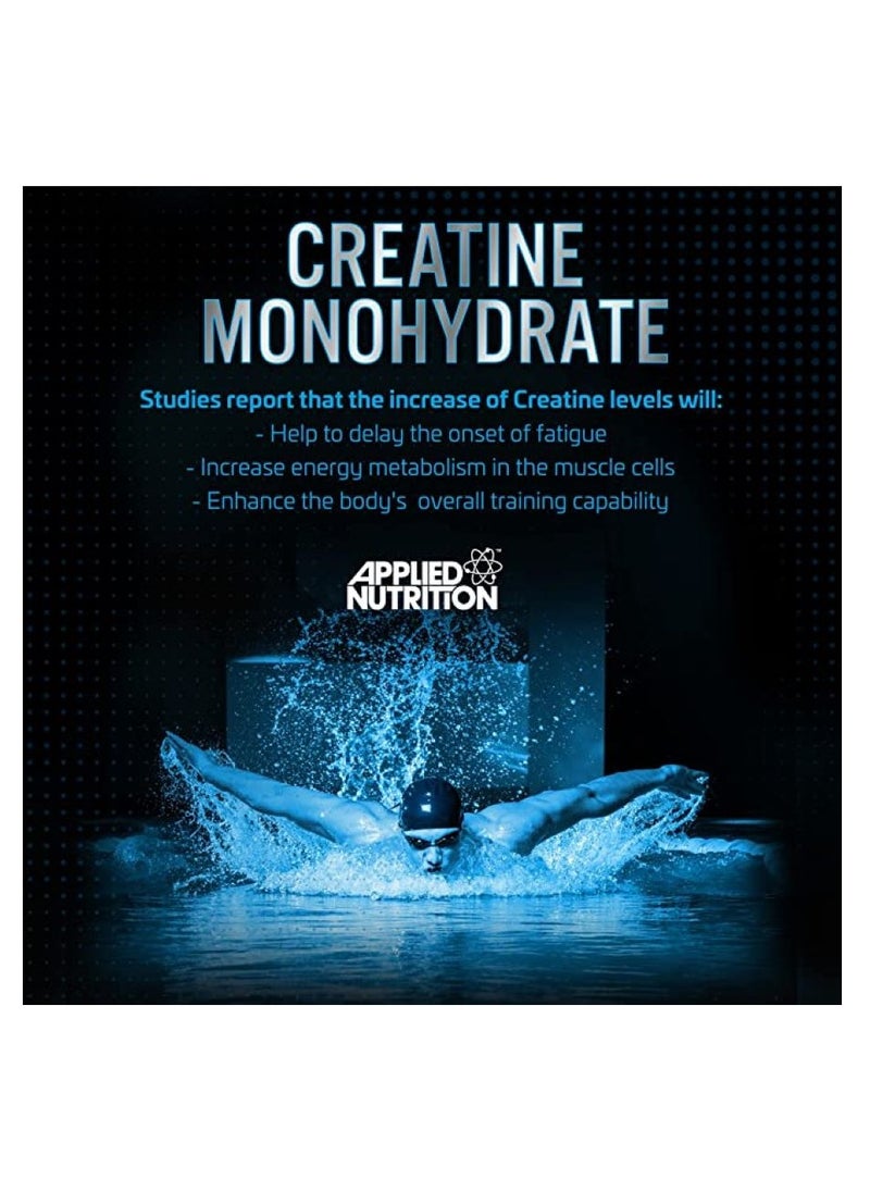 Applied Nutrition - Creatine Monohydrate Micronized Powder 250g Strawberry & Raspberry - Image 1