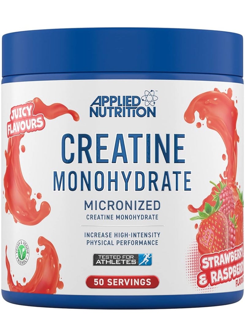 Applied Nutrition - Creatine Monohydrate Micronized Powder 250g Strawberry & Raspberry - Image 1