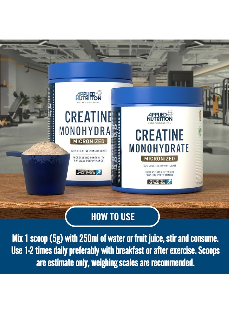 Applied Nutrition - Creatine Monohydrate Micronized Powder 250g Strawberry & Raspberry - Image 1