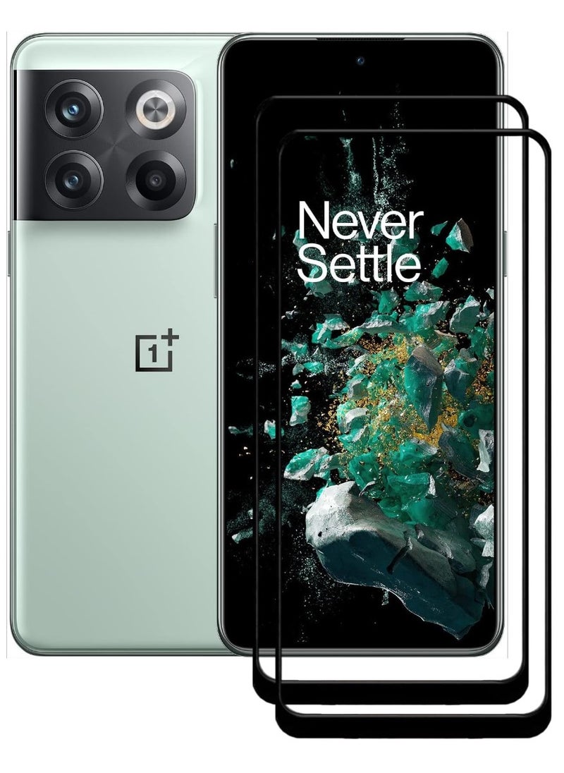 ACLIX 2 Pieces Antistatic ESD Dustproof Premium Quality High Definition Tempered Glass Screen Protector Designed For OnePlus 10T - Image 1