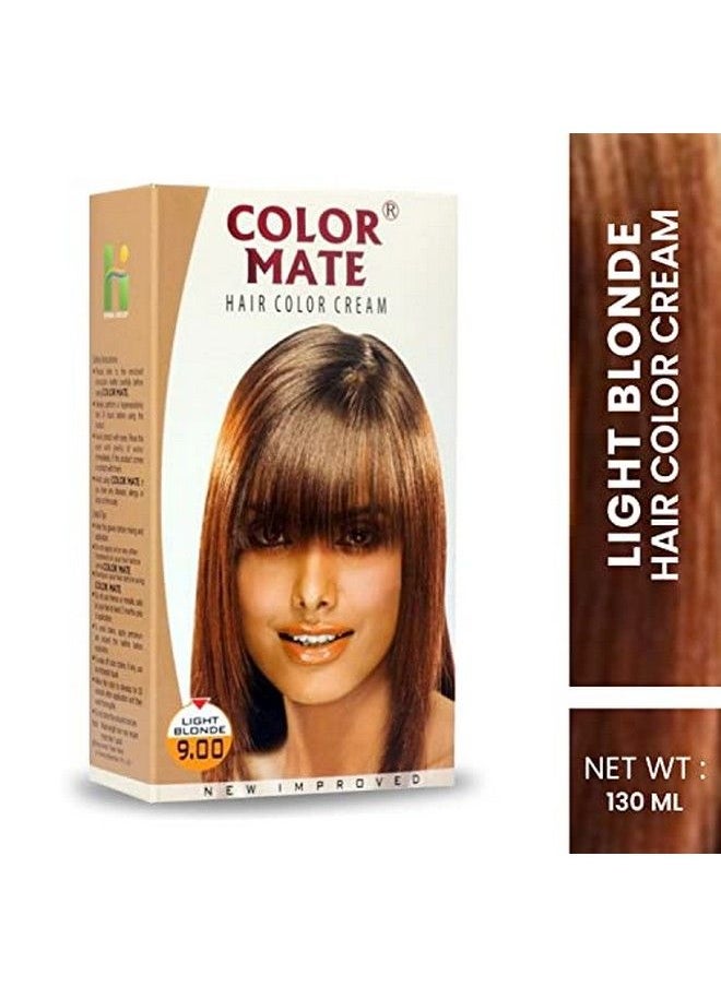COLOR MATE Organic Hair Colour Rich Cream No Ammonia l Hair Care Cream Golden Brown + Light Blonde hair colours Shade Hair Dye | Herbal Hair Colour Extra Shine Professional Hair Colour 130 ml  - Image 4