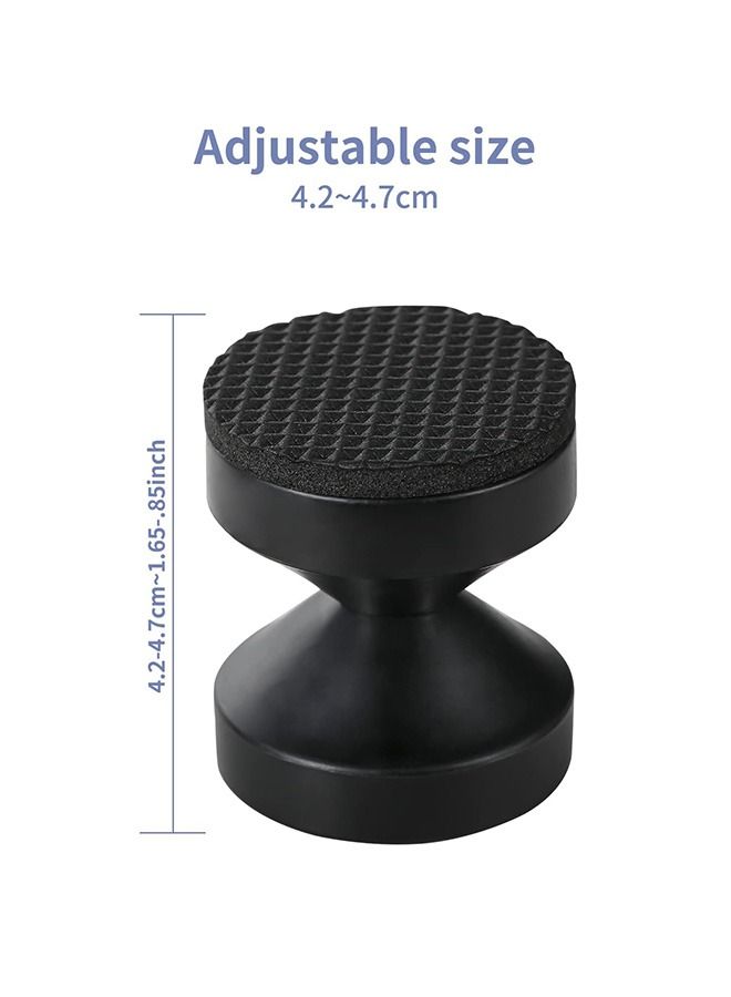 2 Pcs Headboard Stoppers Stabilizer, Telescopic Adjustable Anti Shake Bed Wall Stopper, Threaded Bed Frame Stabilizer Tool for Room Wall Beds Cabinets Sofa (Black) - Image 2