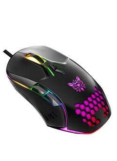 onikuma ONIKUMA CW902 Professional Gaming Mouse Wired RGB Lighting Adjustable DPI 1200/1800/2400/3600 for PC Laptop-cable 1.5 m -black  - Image 1