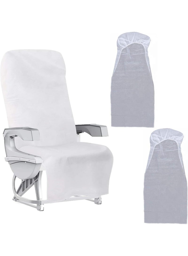 Jorunb 20 Pack Airplane Seat Covers with Armrest Sleeve Non-Woven Fabric Disposable Public Seat Cover for Travel Trip BusTrain Seat Rental Car Plane Office Movie Theatre Cinema Oversea Flight - Image 1