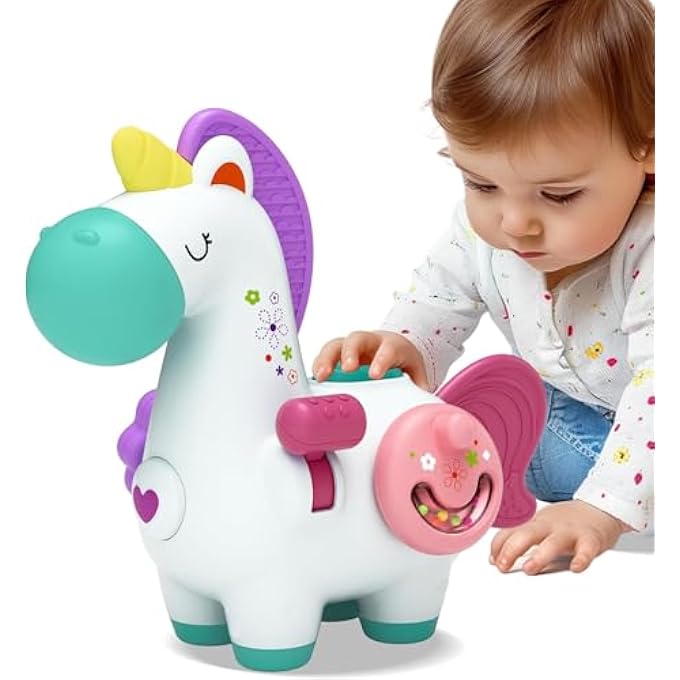 AM ANNA Montessori Toys 1 Year Old for Toddlers, Busy Cube Toys for Baby, Travel Sensory Toys for Toddlers 1-3, Toys for Girls to Learn Fine Motor Skills, Birthday Gifts for Boys Girls - Image 1